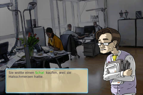 El secreto del disco celeste, un juego para iOS y Android para aprender alemán 3